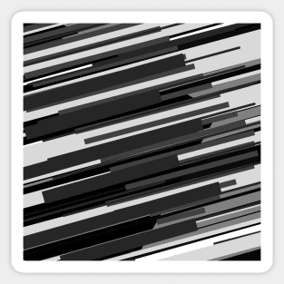 Black and White Stripes Sticker